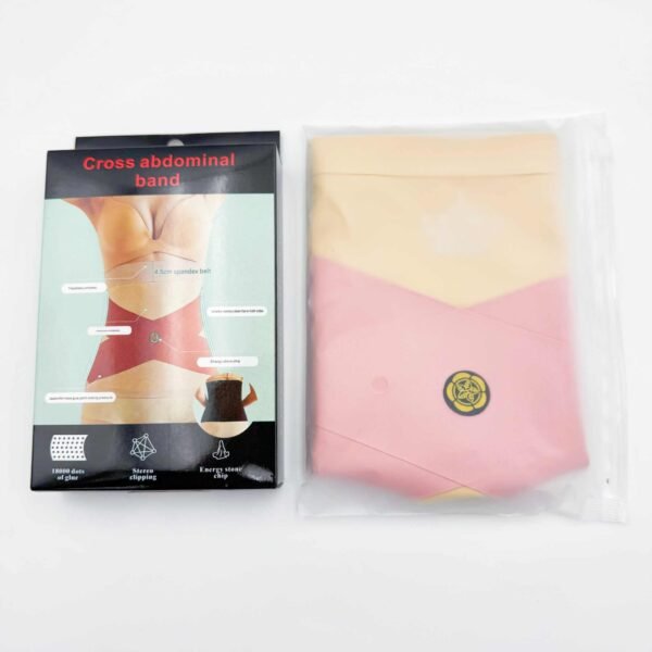 Hot-Selling Women's Seamless Breathable Ice Silk Energy Stone Cross Waist Belt Thin Control Panties for Everyday Shaping