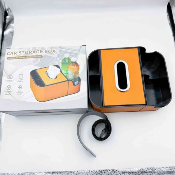 Wholesale Car Universal Seat Back Leather Storage Box Bag Car Water Cup Holder Tissue Box Mobile Phone Holder Car Accessories