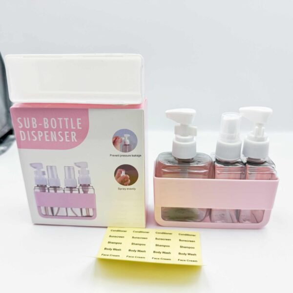 Customizable Screen Printing Travel Set Plastic Empty PET Bottles 500ml Roll Pump Shampoo Lotion Cream for Skin Care Serum
