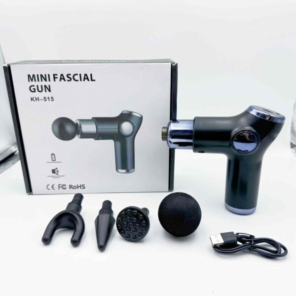 Electric High Frequency Vibration Massage Gun 32-speed Mini LCD Fascial Gun Massager Body Relax Pain Relief