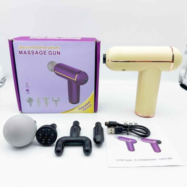 Deep Muscle Vibration Electric Massage Gun Handheld Gym Body Relaxation Machine All Body Use Including Arms Fascia Gun Heat