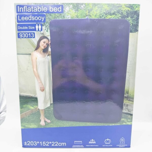 Foldable Tubular Folding Outdoor Air Mattress Bed Inflatable with Built-In Pump Anti-Bedsore for Camping and Hotel Use