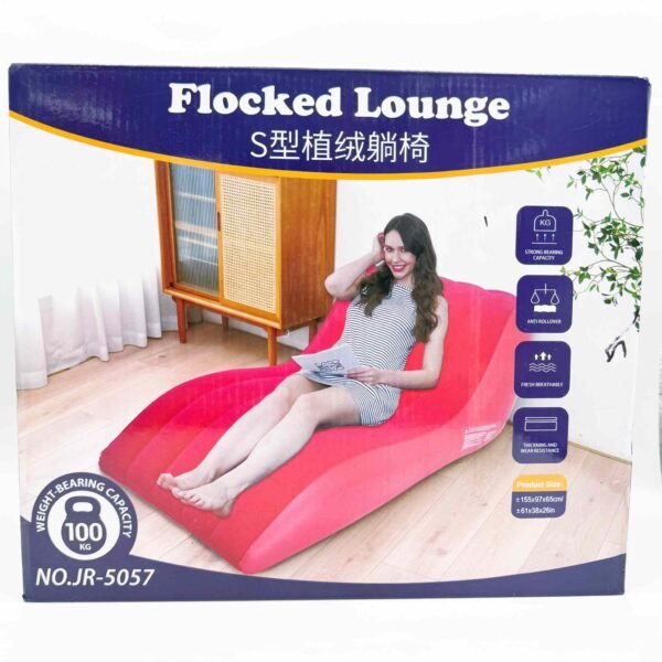 Modern Portable Inflatable Air Sofa Lounger Foldable for Indoor/Outdoor Living Room & Camping Use