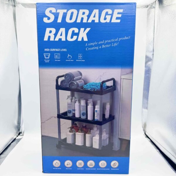 Hot Sale PP Plastic Multi-Layer Space Saving Shelves Removable Storage Racks Kitchen Organizer Storage Racks