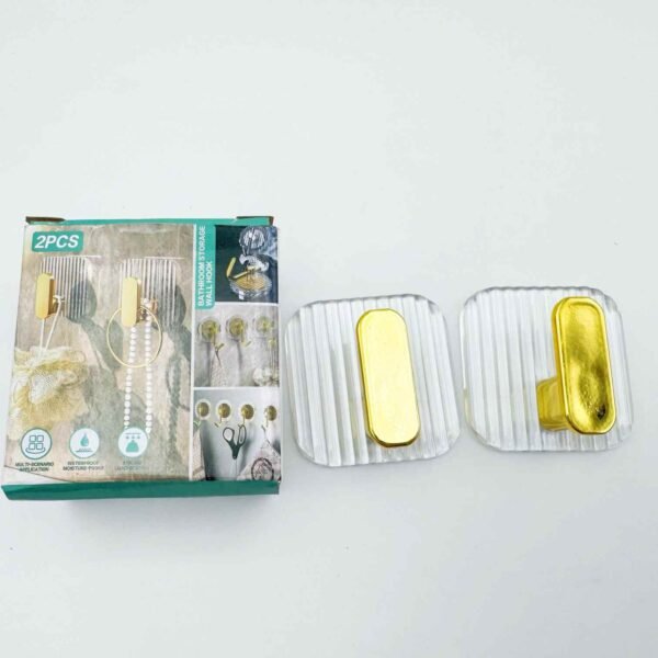 Light Luxury Acrylic Hook Waterproof Strong Adhesive for Hanging Clothes Sticky-Free Toilet Behind Door No Trace in Bathroom