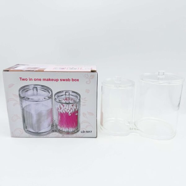Cotton Storage Organizer Case for Storage and Dispenser of Cotton Ball, Cotton Pad, Cotton Swab Storage