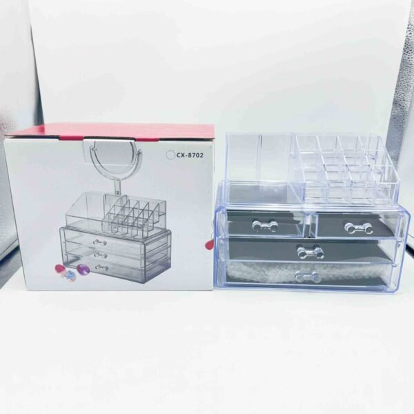 Multi-Layer 6 Drawers Acrylic Cosmetic Storage Box Transparent Plastic Jewelry Lipstick Makeup Organizer Factory Cheap