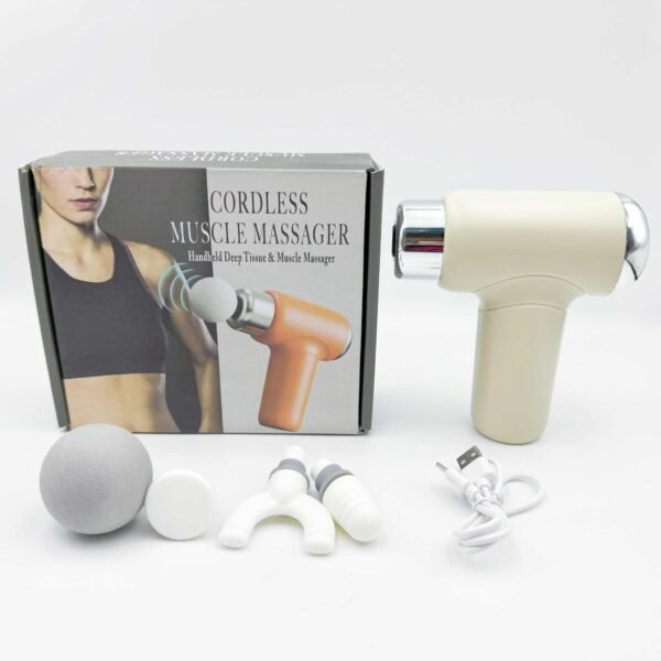 Professional Mini Electric Silent Fascia Gun Muscle Relaxation Massager with Neck Mask for Men and Women Cross Border