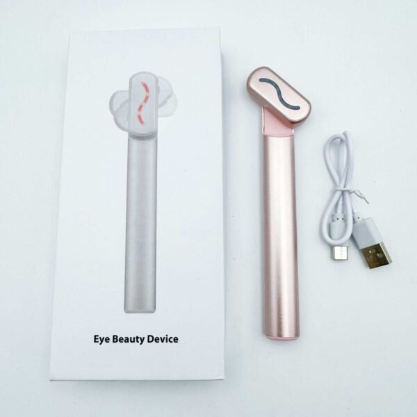 4-in-1 Micro-current Red EMS Constant Temperature Vibration Red Handheld Face, Neck and Eye Care Beauty Eye Instrument