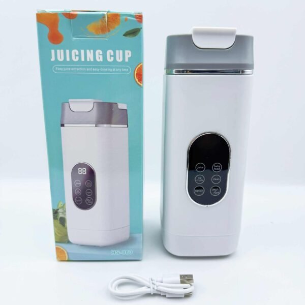 USB Rechargeable Portable Blender Electric Juicer for Crushed Ice Fruit Juice Smoothie Shakes and Mixer with Juice Cup