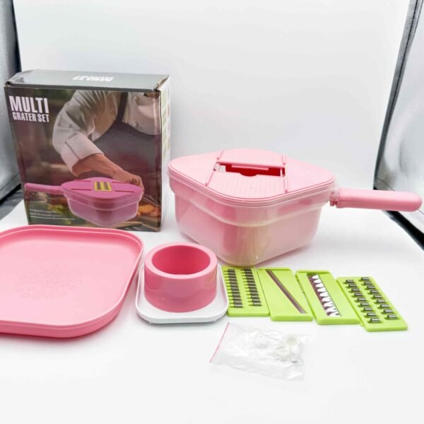 Countertop Fruit Vegetable Washer Drainer Julienne Shredder Manual Vegetable Cutter Tool Cheese Grater Slicer With Handle