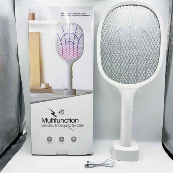 New Home Electric Purple LED Bug Zapper Foldable Mosquito Swatter with Lithium Battery Effective for Flies