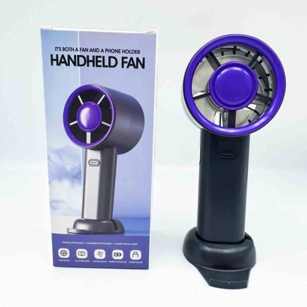 2025 New Semiconductor Ice Cooling Handheld Fan, Turbo Foldable Portable Outdoor Cooling Fan, USB Rechargeable Quiet Strong Wind
