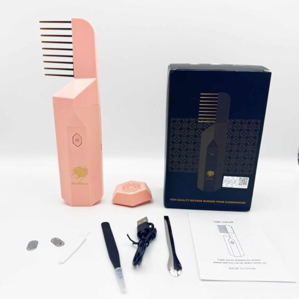 Portable Incense Burner Electric Hair Brush Bukhoor ABS Bakhoor Burner Comb Hair Censer Diffuser Bakhoor Incense for Hair