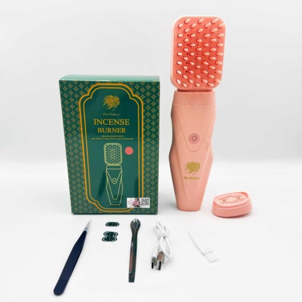 Electric Incense Burner Bakhoor 2 in 1 Hair Diffuser Electric Hair Brush Bukhoor Islamic Electric Comb Incense Burner Home