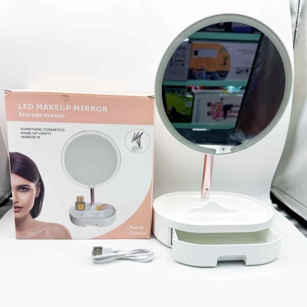 Wholesale Storage Makeup Mirror Cosmetic Makeup Organizer Mirror Cheap Cosmetics Table Makeup Mirror