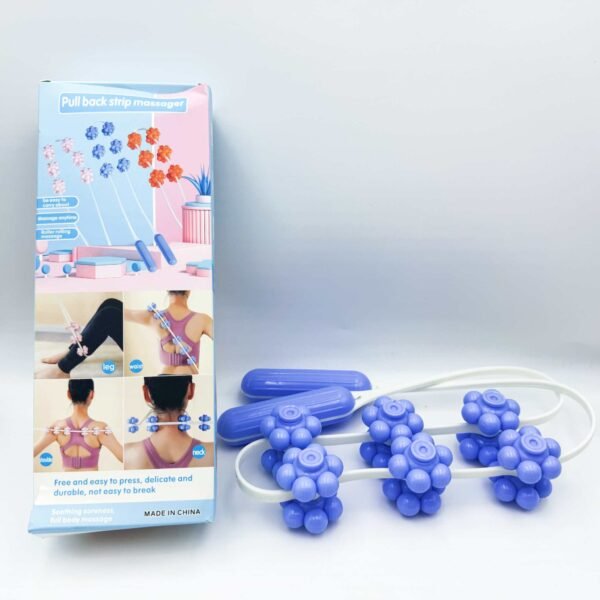 Back Massager Pull Back Eight-Wheel Rotation Whole Body Exercise Waist Roller Massage Fitness