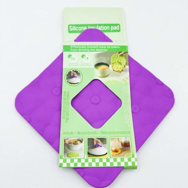 Multipurpose Heat Resistant Silicone Hot Pads Drying Trivet Insulation Mat Non-Slip Waterproof Coasters Pot Holders for Table