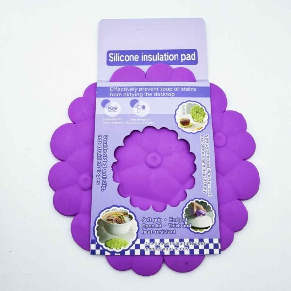 Multipurpose Heat Resistant Silicone Hot Pads Drying Trivet Insulation Mat Non-Slip Waterproof Coasters Pot Holders for Table