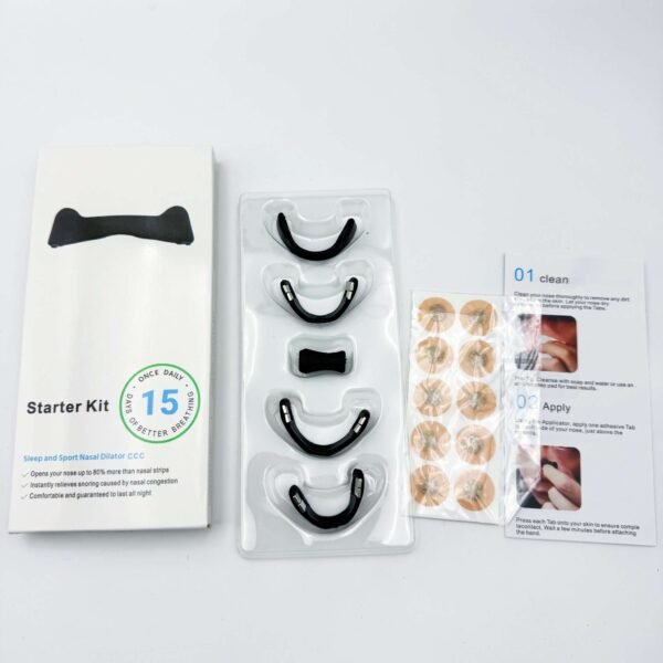 Multi-Purpose Starter Kit Magnetic Nasal Strips Improve Sleep Quality Snoring Relief Household Chemicals for Nasal Breathing