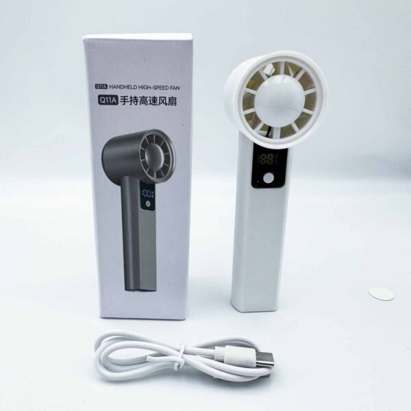 2025 Portable USB Rechargeable Mini Electric Fan Handheld High-Speed Air Cooling for Outdoor Use