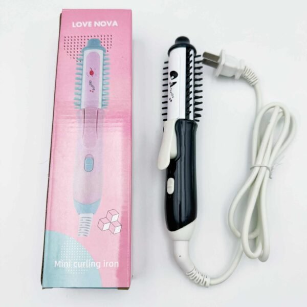 2 in 1 Lovely Candy Color Mini Hair Brush Curling Hair Iron Mini Hair Straightener