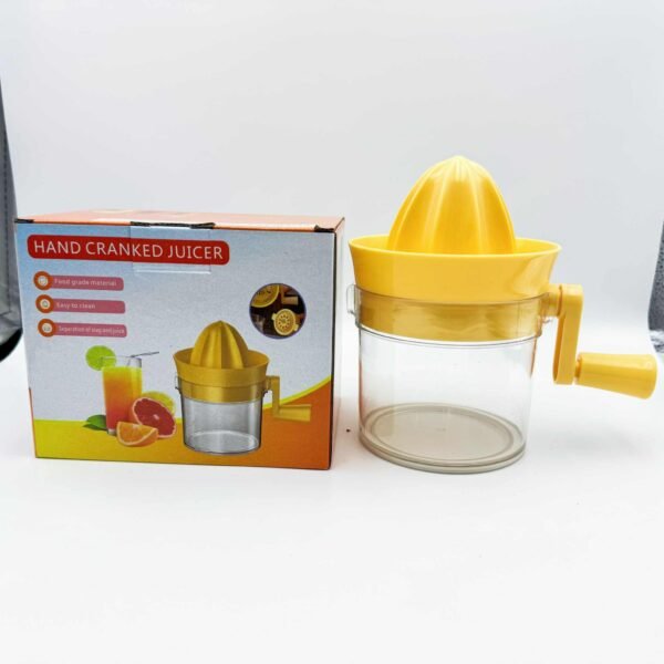 Portable Plastic Manual Juicer Lemon Squeezer New Style with Container for Fruits and Vegetables