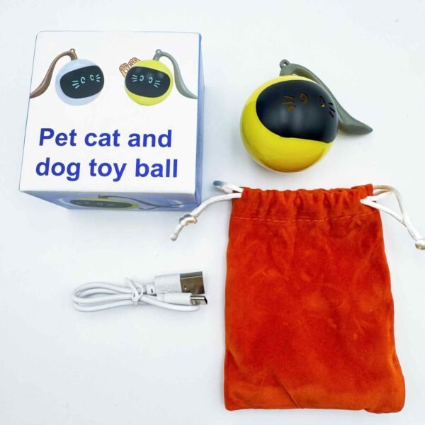Cat Toy Ball Electric Cat Teasing Ball Automatic Intelligent Rolling Ball to Relieve Boredom and Bite-resistant Pet Toy