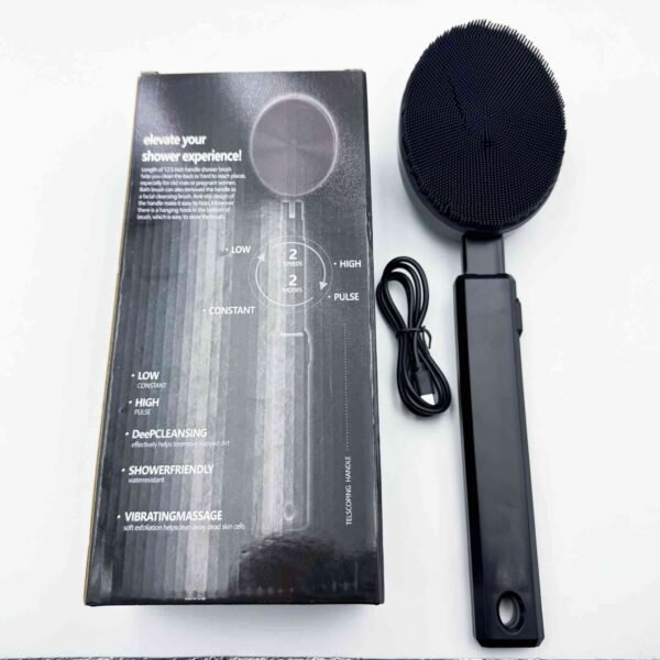 Personal Care Shower Body Back Cleaning Tool Set Exfoliation Massage Brush Electric Multi-Function Long Handle Bath Brush