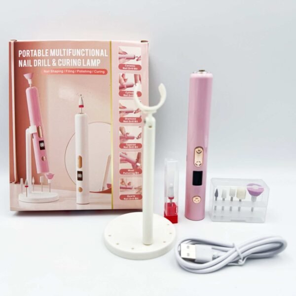Manufacturer Direct Sales Portable Charging Base Nail Drill Kit LED Display M3 Electric Nail Tool Nail Drill Machine