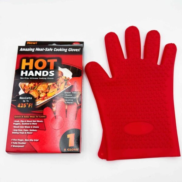 Hot Selling Cooking Mitt Waterproof Heat Resistance BBQ Sets Reusable Silicone Mitt