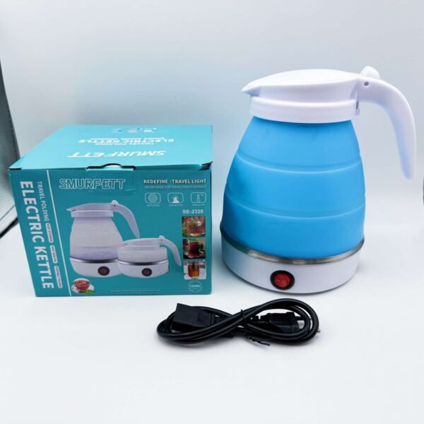 Travel Foldable Portable Hotel Water Bottle Quick Boiling Water Grade Automatic Power Off Silicone Electric Kettle