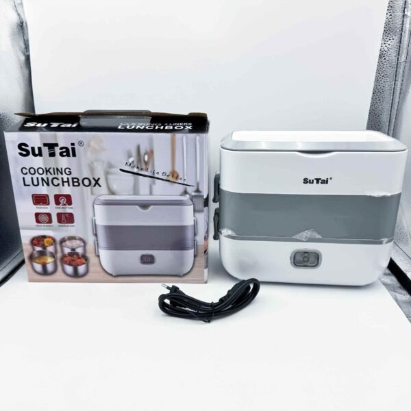 Multifunctional Portable Food Warmer Self Heated Cooking Electric Stainless Steel Tiffin Box Lunch