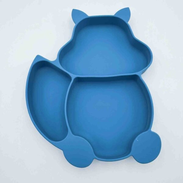 Children's Feeding Tableware Set Squirrel Silicone Baby Dinner Plate Food Grade Baby Silicone Bowl Set