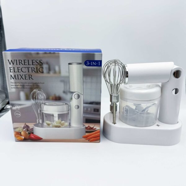 USB Rechargeable 3 Speed Portable Cordless Mixer Hand Blender Wireless Electric Mini Egg Beater Blender With Bowl