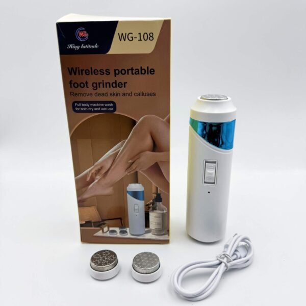 Professional Wireless Portable Electric Rechargeable Foot Grinder Callus Remover New Nail Tools for Dead Skin Removal on Feet