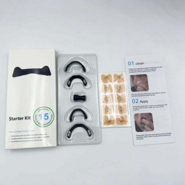 New Model Magnetic Nasal Strips Starter Kit Plastic Healthcare Supply Patch to Improve Sleep Quality and Snoring Reduction