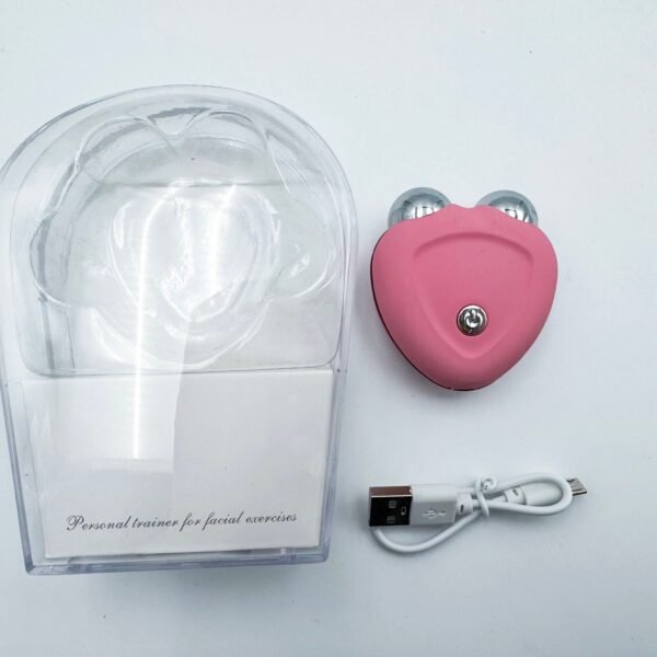 Newest Household Face Current Beauty Instrument Portable Lifting Skin Thin Face Detumescence Double Roller Facial Massager