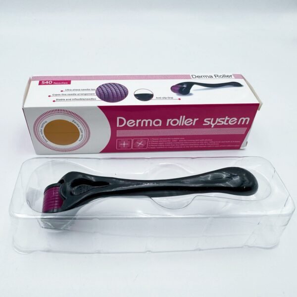 Hot Sell 540 Hair Face Growth 1 Mm Black Customize Dermaroller Beard Growth Roller Derma Roller