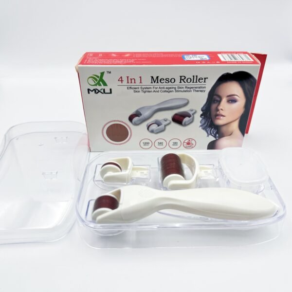 3 In1 1 Kit Derma Roller Derma Needle Microneedling Roller Rolling and Massaging on the Face Personal Skin Caring Device