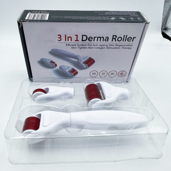 QT New Arrival Reduce Depressed Acne Scars Beauty Roller 3 in 1 Titanium