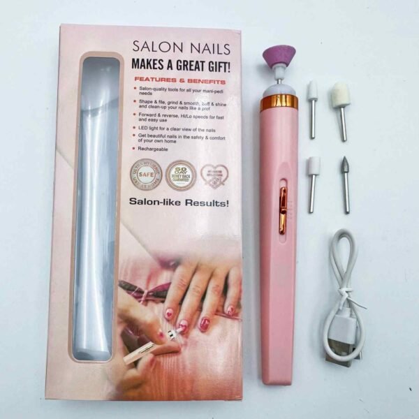 Usb Rechargeable Mini Electric Manicure Art Pen Nail Drill Professional Polisher Set Portable Nail Tools 5 In1 Mini Nail Machine