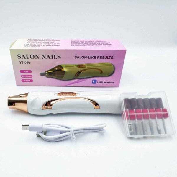 Portable and Convenient Rechargeable Nail Drill Professional EEectric Nail File Sander for Gel Polishing Removal Manicure Tool