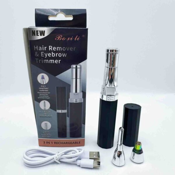 Electric lipstick, shaving device, hair removal device, rechargeable home eyebrow trimmer, armpit and nose hair trimmer, nail sharpener