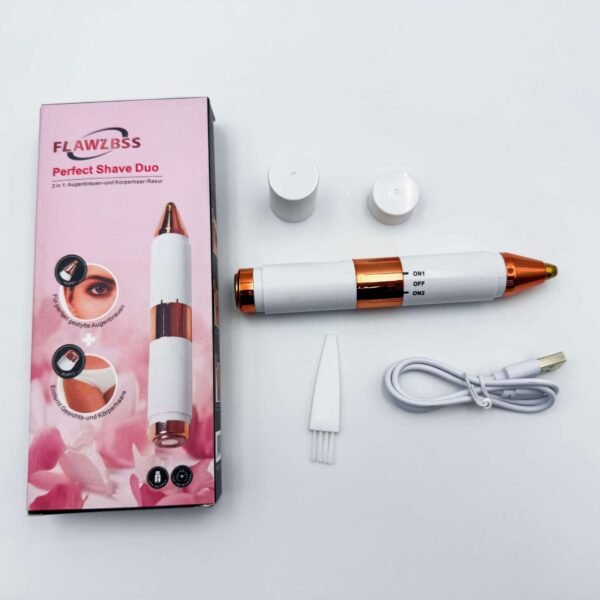 2025 New Arrival 2-in-1 Lady Shaver Eyebrow Trimmer Electric USB Charging Tweezer Household Car Hair Removal Operating