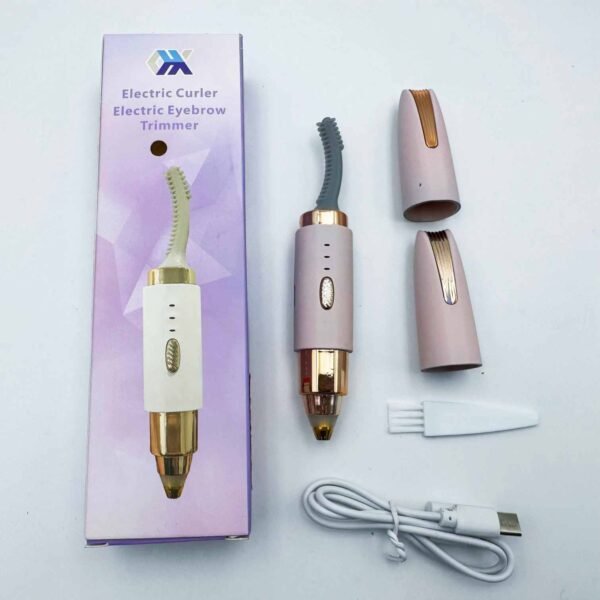 2-in-1 Electric Eyelash Curler and Eyebrow Shaper for Women Trending Household Eyelash Brush
