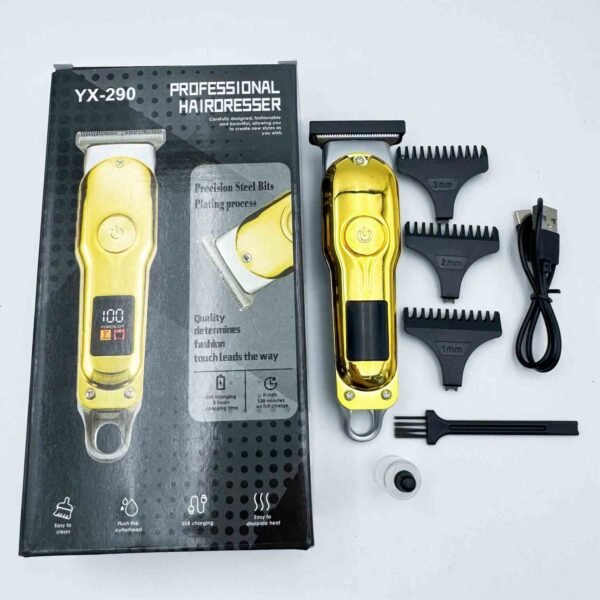 Professional Hair Trimmer LCD Barber Hair Clippers Rechargeable Hair Cutting Machine Beard Trimmer for Men Haircut Styling Tools