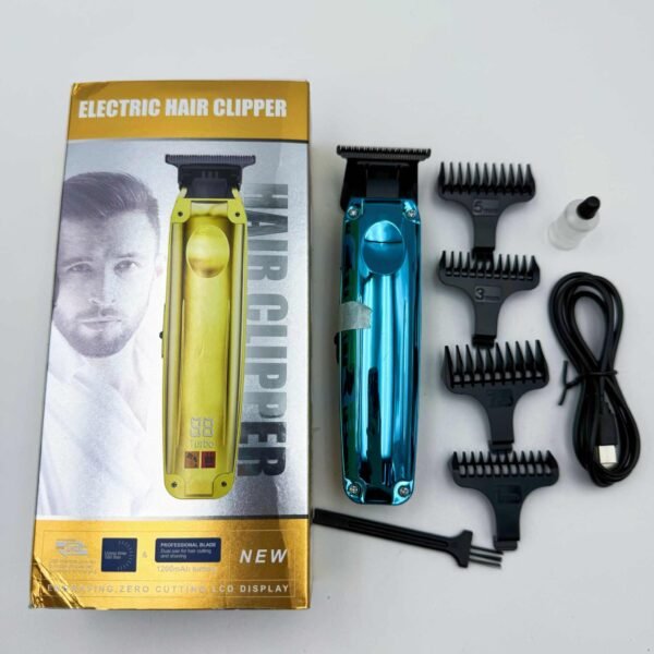 Salon Hair Clipper Barber Cordless Hair Trimmer 0mm Zero Gapped Carving Clipper Professional Electric Finish Cutting Machine