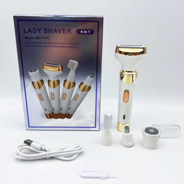 4 in 1 Electric Razor for Women Body Hair Removal Hair Removal for Body Nose Hair Trimmer