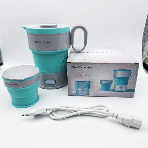 Hot Selling Foldable Water Bottle Storage Silicone Outdoor Kids 0.6L Small Smart Electric Kettle